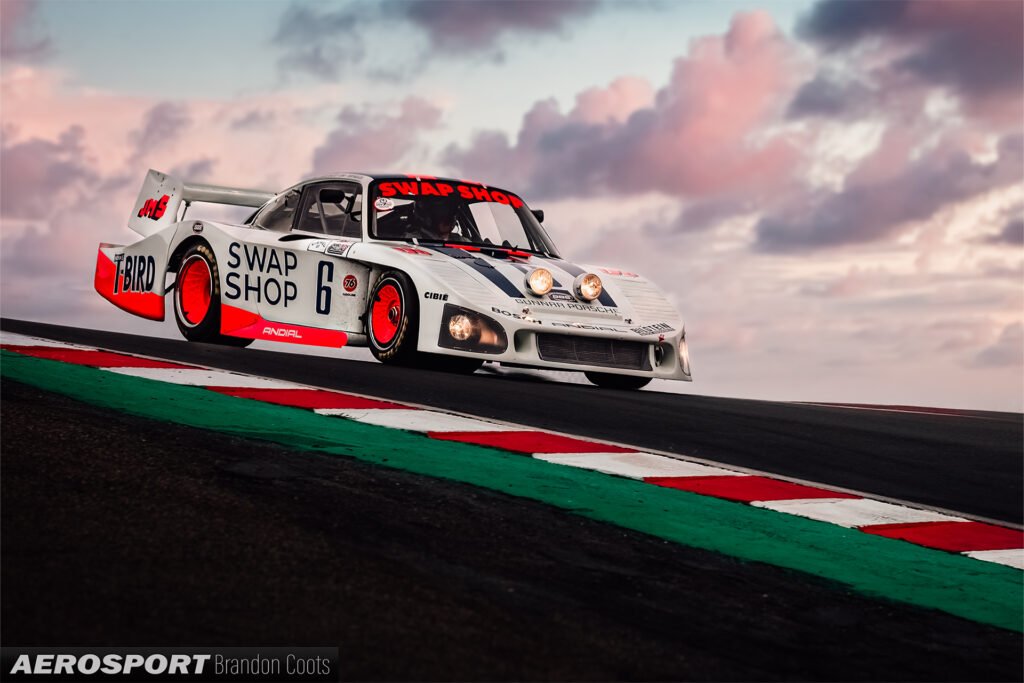 Porsche #6 935L Winner at 24 Hours of Daytona being raced by AO Racing's PJ Hyett at Rennsport Reunion 7 2023